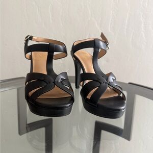 Thalia Sodi Black Strappy Heels
